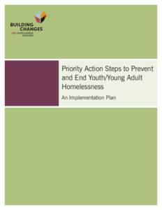 Priority Action Steps to Prevent and End Youth/Young Adult Homelessness An Implementation Plan  Acknowledgments