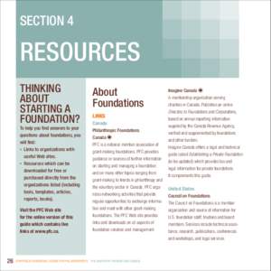 section 4  resources Thinking about starting a