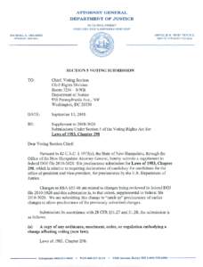 United States Department of Justice Civil Rights Division / United States Department of Justice / New Hampshire Attorney General / Human rights in the United States / Voting Rights Act / Politics of the United States / Government