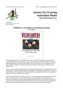 http://www.sgapgld.org.au/publications.html  SGAP(Qld) publications and book reviews Society for Growing Australian Plants