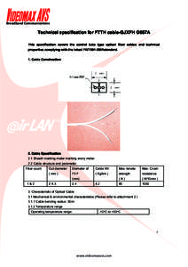 FTTH-GJXFH G657A tech data sheet