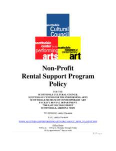 Microsoft Word - Non Profit Rental Support Program Application