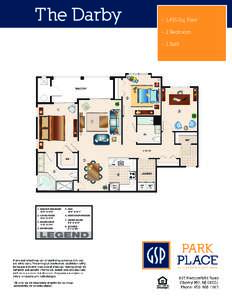 The Darby  • 1,455 Sq. Feet • 2 Bedroom • 2 Bath