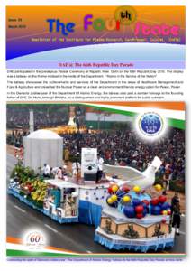 1  DAE @ The 66th Republic Day Parade DAE participated in the prestigious Parade Ceremony at Rajpath, New Delhi on the 66th Republic DayThe display was a tableau on the theme imbibed in the motto of the Department