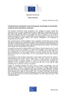 EUROPEAN COMMISSION  PRESS RELEASE Brussels, 20 February[removed]Commission presents new European strategy to promote