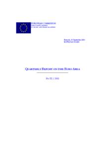 Quarterly report on the euro area