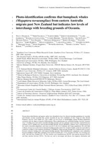 Franklin et al. in press (Journal of Cetacean Research and Management[removed]