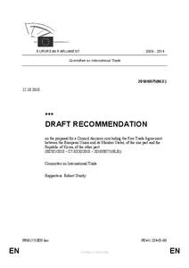 [removed]EUROPEAN PARLIAMENT Committee on International Trade[removed]NLE)