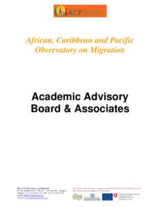 The African, Caribbean and Pacific Observatory on Migration