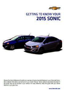 2015 Chevrolet Sonic Family Shot