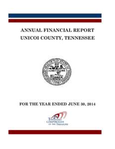 ANNUAL FINANCIAL REPORT UNICOI COUNTY, TENNESSEE FOR THE YEAR ENDED JUNE 30, 2014  ANNUAL FINANCIAL REPORT