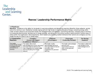 Microsoft Word - Reeves Leadership Performance Matrix-state neutral