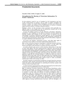 Federal Register / Vol. 69, No[removed]Wednesday, September 1, [removed]Presidential Documents[removed]Presidential Documents