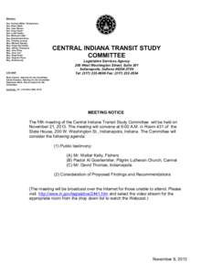 NT[removed]Central Indiana Transit Study Committee