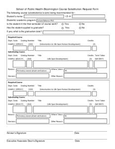 Microsoft Word - Course Substitution Request Form Web -preform