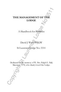 The management of the Lodge