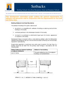 Real property law / Land management / Setback / Human geography / Land lot / Knowledge / Zoning / Land use