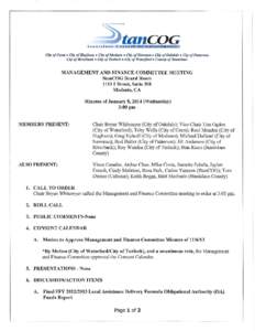 MANAGEMENT AND FINANCE COMMITTEE MEETING minutes[removed]