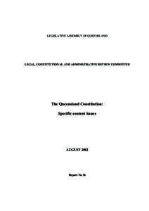 LCARC Report No[removed]Tabled 27 August 2002