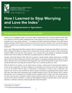 Reflections: How I Learned to Stop Worrying and Love the Index
