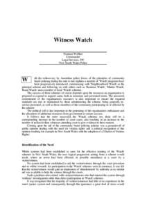 Evidence law / Witness