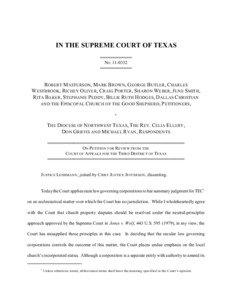IN THE SUPREME COURT OF TEXAS[removed]