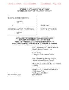 Appellate review / Lawsuits / Legal procedure / Supreme Court of the United States / Citizens United v. Federal Election Commission / Federal Rules of Civil Procedure / Law / Federal Election Commission / Appeal