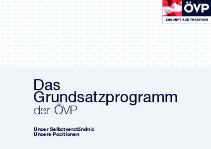 Das Grundsatzprogramm der ÖVP