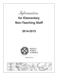 Information for Elementary Non-Teaching Staff[removed]REGINA