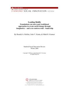 Nonprofit technology / Adaptive behavior / Foundation / Ronald A. Heifetz / Ethology / Developmental psychology / Capacity building / Development