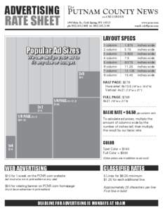 ADVERTISING  RATE SHEET The