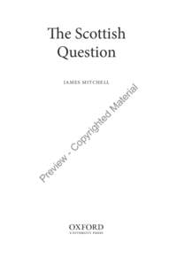 The Scottish Question JA M E S M I T C H E L L 1