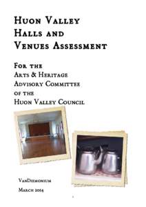 Huon Valley Venues Assessment PUBLIC RELEASE VERSION