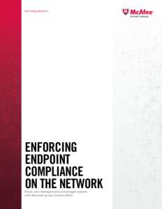 Technology Blueprint  Enforcing Endpoint Compliance on the network