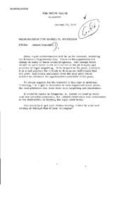 Donald Rumsfeld to Daniel P. Moynihan, October 15, 1970