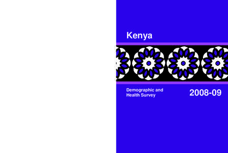 Kenya[removed]Kenya[removed]Demographic and Health Survey