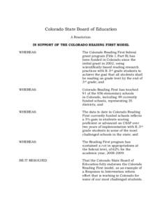 Colorado Student Assessment Program / Colorado State Board of Education / Evie Hudak / Bob Schaffer / Peggy Littleton / Colorado / Colorado State Senators / Education in Colorado