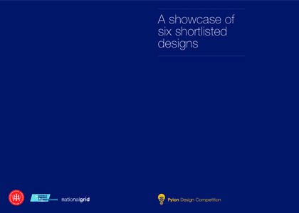 A showcase of six shortlisted designs