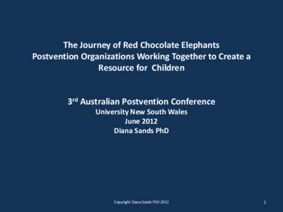 SUICIDE AND OUR COMMUNITY RED CHOCOLATE ELEPHANTS