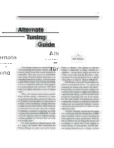 1  Alternate Tuning Guide by