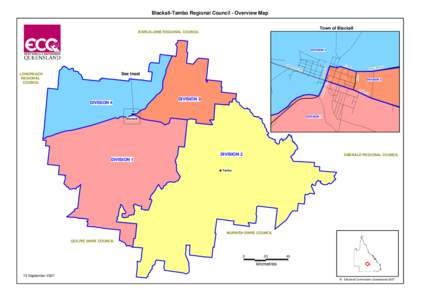 Blackall-Tambo Regional Council - Overview Map Town of Blackall BARCALDINE REGIONAL COUNCIL WA Y