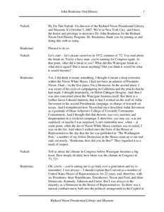 John Brademas / Richard Nixon / Watergate scandal / Gerald Ford / Daniel Patrick Moynihan / Lyndon B. Johnson / United States Congress / Charles B. Rangel / Politics of the United States / United States / Vice Presidents of the United States