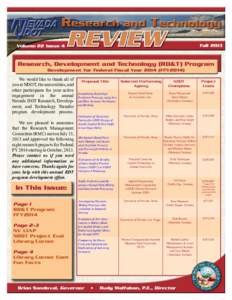 Research and Technology Volume 22 Issue 4 REVIEW  Fall 2013