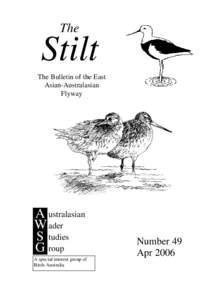 The  Stilt The Bulletin of the East Asian-Australasian Flyway
