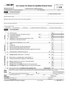 Form[removed]QFT U.S. Income Tax Return for Qualified Funeral Trusts