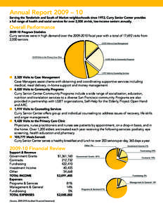 Annual Report 2009 – 10  Serving the Tenderloin and South of Market neighborhoods since 1972, Curry Senior Center provides a full range of health and social services for over 2,000 at-risk, low-income seniors annually.