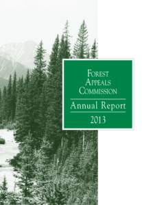 Forest Appeals Commission Annual Report 2013