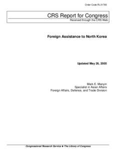 Foreign Assistance to North Korea