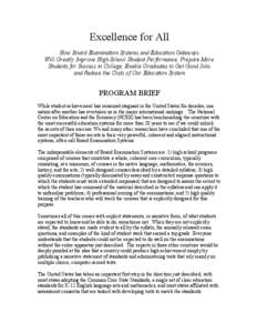 Educational stages / Youth / National Center on Education and the Economy / Standards-based education / Advanced Placement / High school / Prelims / Secondary education / Standards-based education reform / Education / Education reform / Adolescence