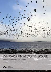 SVALBARD PINK-FOOTED GOOSE Population Status ReportTechnical Report from DCE – Danish Centre for Environment and Energy AU